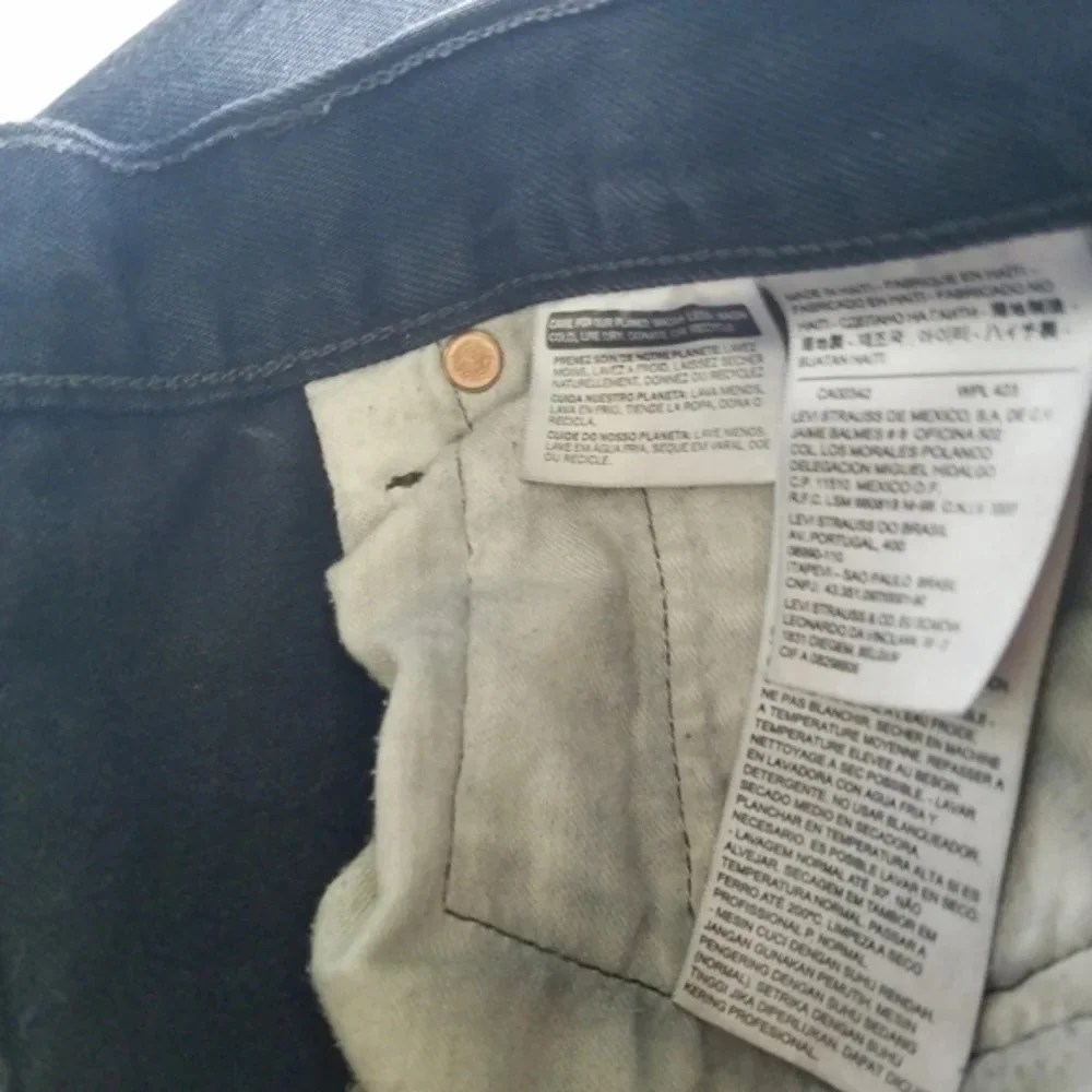 Black Levi's 501‎ Button Fly Jeans 100% Cotton